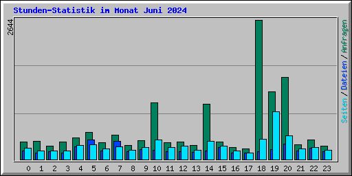 Stunden-Statistik im Monat Juni 2024