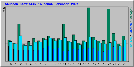 Stunden-Statistik im Monat Dezember 2024